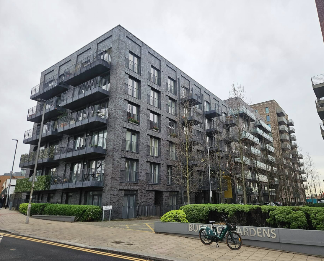 Completed apartment blocks at Barking Gardens